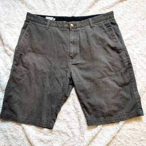 Volcom Gray flat front chino shorts waist 36 Outdoor Casual Everyday Summer